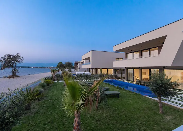 Adria Seafront Luxury A Private Pool Villa Zaton